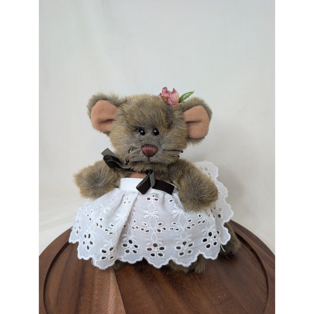 Ganz Cottage Collectibles Mozzarella Mouse Plush Stuffed Animal 1996 Toy Vintage